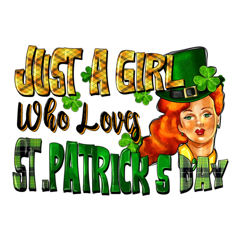Just A Girl Who Loves St. Patrick's Day Zipper Hoodie by FaDigitalArtStudio | Teevron