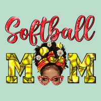 Softball Mom  And Afro Messybun Mom Bbs Premium Hoodie | Teevron