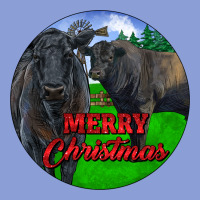 Black Angus Cattle And Bull Merry Christmas Long Sleeve Tee | Teevron