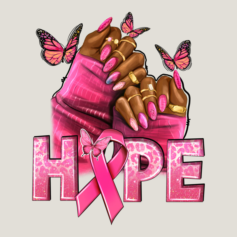 Hope Breast Cancer Nails Heavy Core Tee by NancyCooperArtShop | Teevron