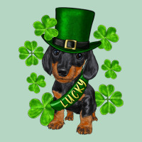 St. Patrick's Day Lucky Dachshund Puppy Classic Tee | Teevron