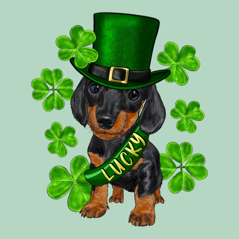 St. Patrick's Day Lucky Dachshund Puppy Classic Tee by RanaPortraitStore | Teevron