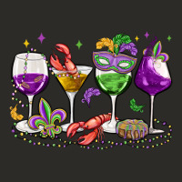 Mardi Gras Wine Glasses Heavy Core Tee | Teevron