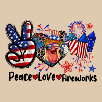 Peace Love Fireworks 4th Of July Heavyweight Sweatshirt | Teevron