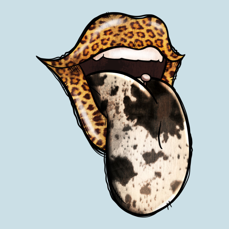 Western Leopard Cowhide Tongue Ladies Tee by Jasminsmagicworld | Teevron