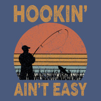 Hookin Ain T Easy Fishing Vintage Hoodie | Teevron