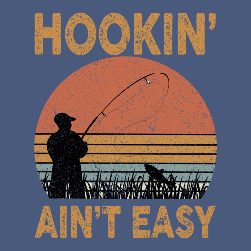 Hookin Ain T Easy Fishing Vintage Hoodie by Bettercallsaul | Teevron