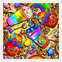 Lgbtq Pride Coffee Cups With Leopard Seamless Pattern Bbs Zipper Hoodie | Teevron