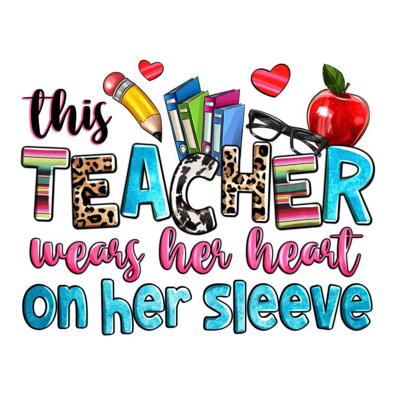 This Teacher Wears Her Her On Her Sleeve Premium Tee by NancyCooperArtShop | Teevron