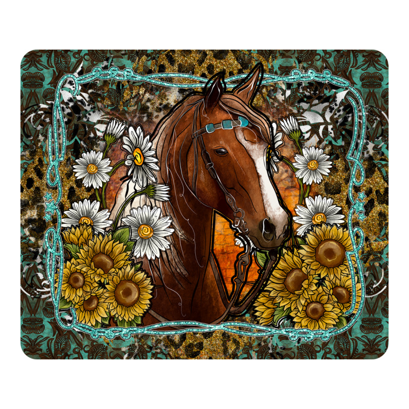 Western Horse Mouse Pad Premium Sweatshirt by CowhideDigitalArt | Teevron