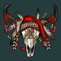 Western Christmas Bull Skull Classic Tee | Teevron