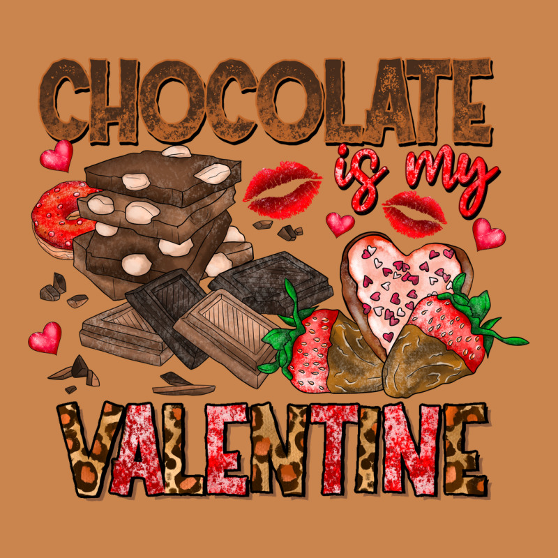 Chcolate Is My Valentine Heavyweight Hoodie by CowhideDigitalArt | Teevron