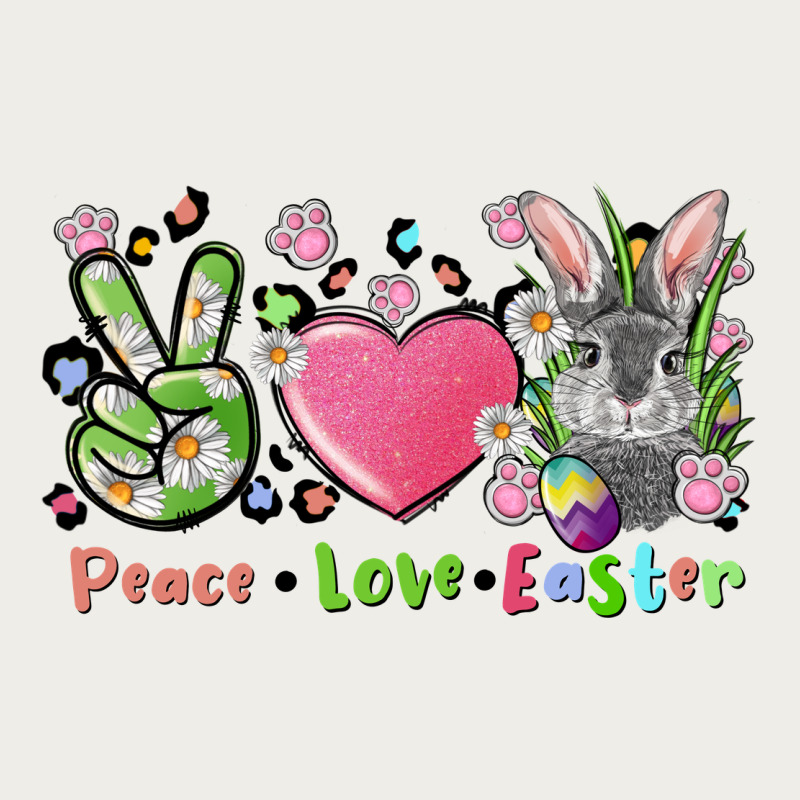 Peace Love Easter Bunny Zipper Hoodie by FaDigitalArtStudio | Teevron