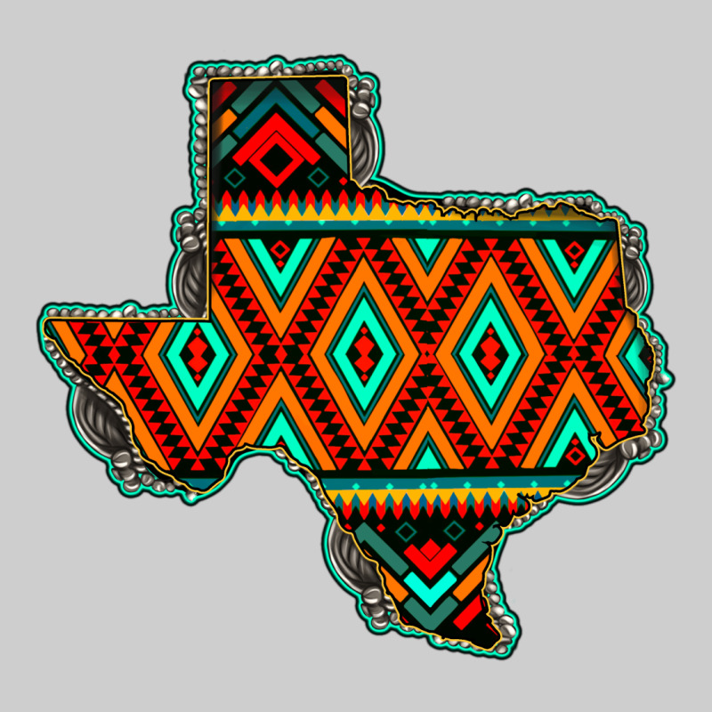 Texas Map With Aztec Background Premium Tee by JahusDesignShop | Teevron