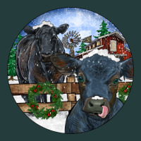 Black Angus Cattle And Calf Christmas Classic Tee | Teevron