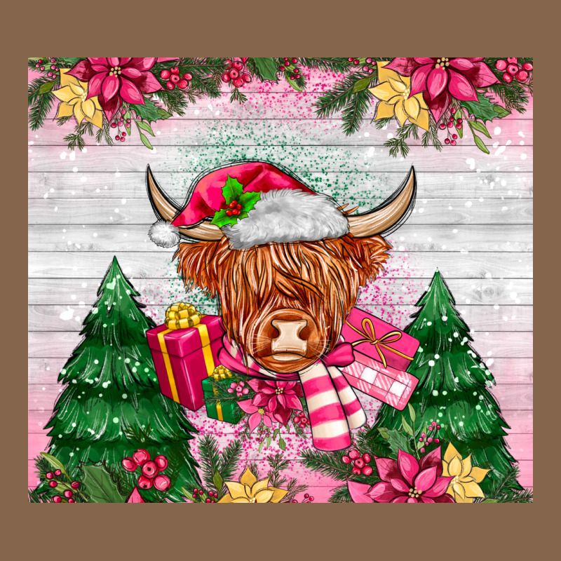 Pink Christmas Cow Premium Tee by MaliasSmallBusiness | Teevron
