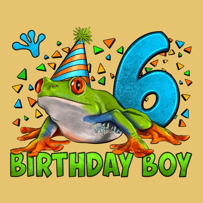 Birthday Boy Frog Age 6 Premium Sweatshirt by LillyAllenDesigns | Teevron