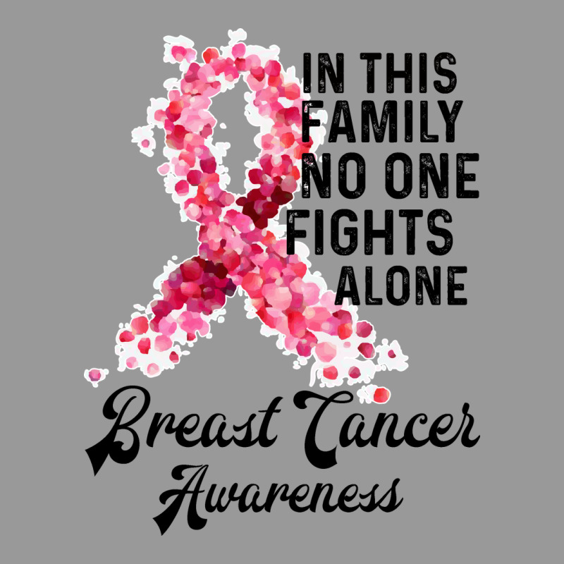 In This Family Fights Alone Breast Cancer Awareness Vintage Hoodie by Bettercallsaul | Teevron