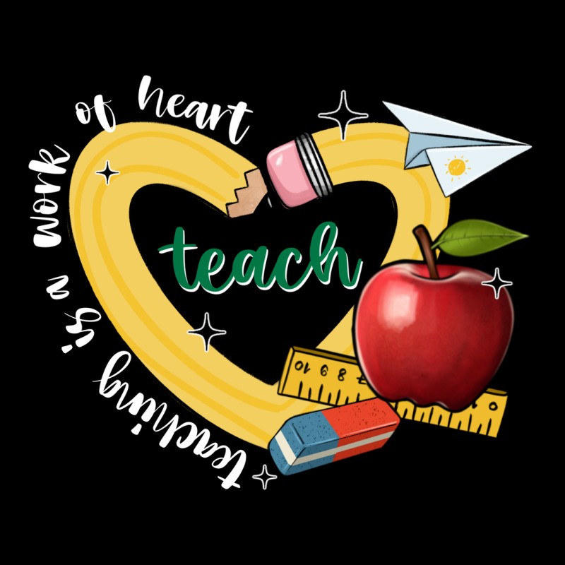 Teaching Is A Work Of Heart Heavy Core Tee by JahusDesignShop | Teevron