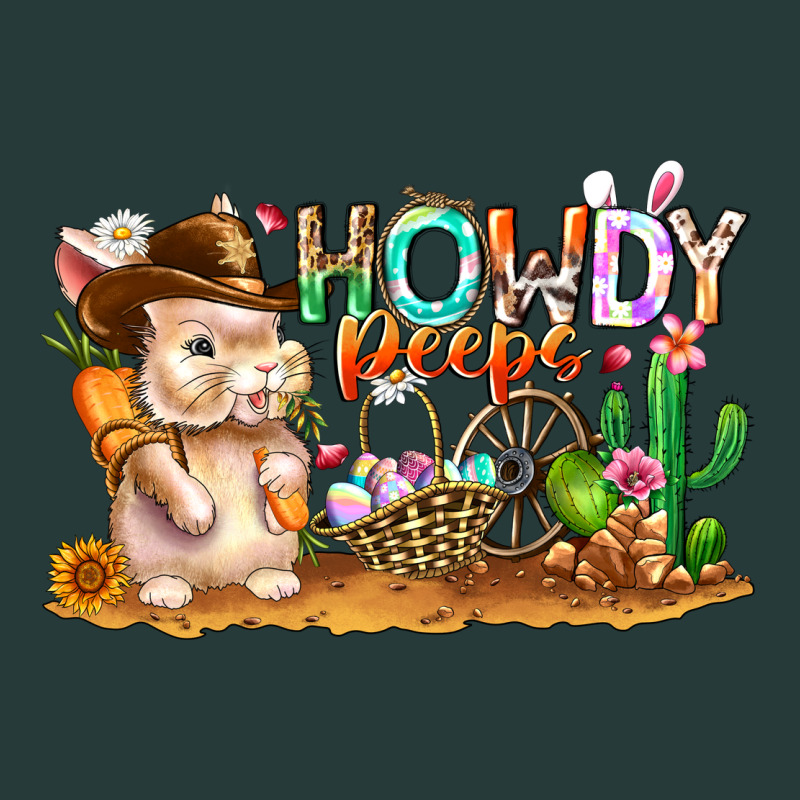 Easter Howdy Peeps Bunny Premium Sweatshirt by CowhideDigitalArt | Teevron