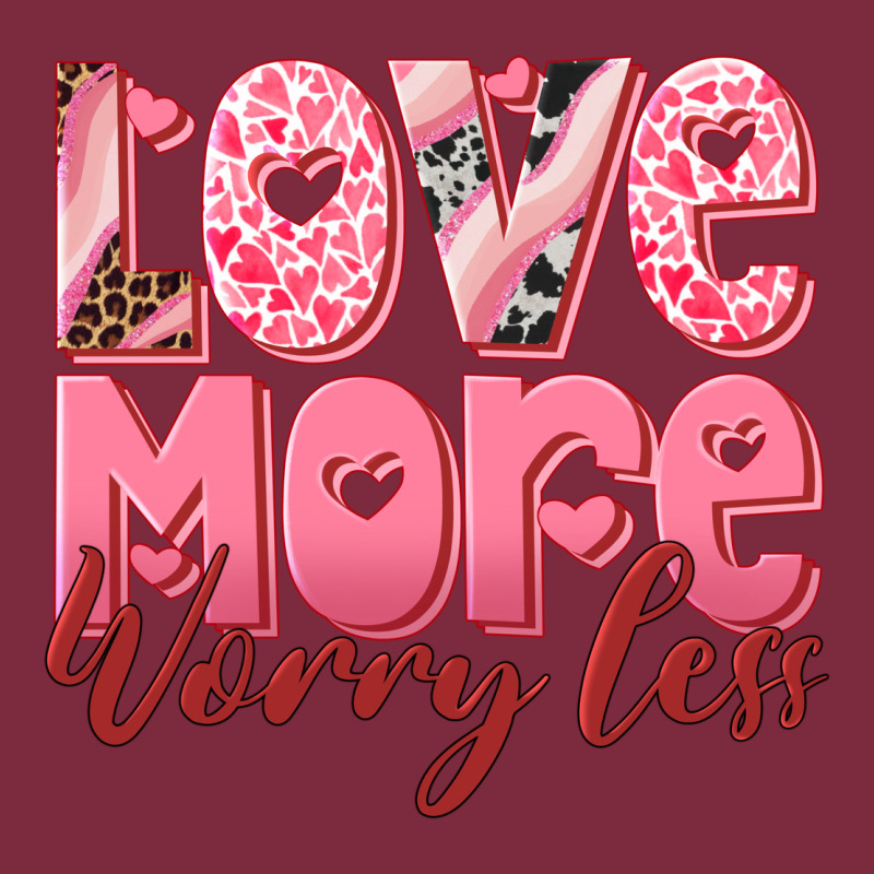 Love More Worry Less Premium Hoodie by RanaPortraitStore | Teevron