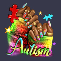 Black Woman Autism Nails Long Sleeve Tee | Teevron