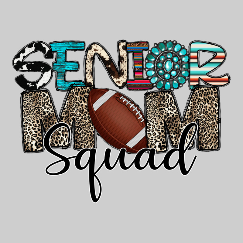Senior Mom Squad Football Design Premium Sweatshirt by CowhideDigitalArt | Teevron