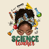 Science Teacher Afro Messy Bun Premium Tee | Teevron