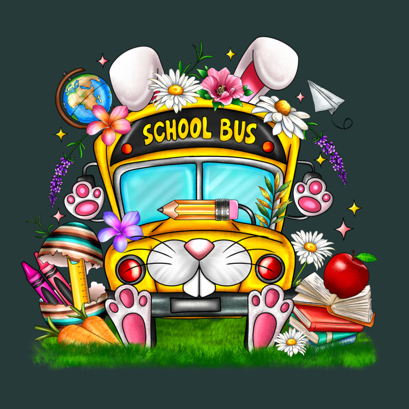 Easter School Bus Premium Sweatshirt by CowhideDigitalArt | Teevron
