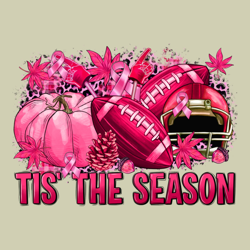 Tis' The Season Football Breast Cancer Heavy Core Tee by NancyCooperArtShop | Teevron