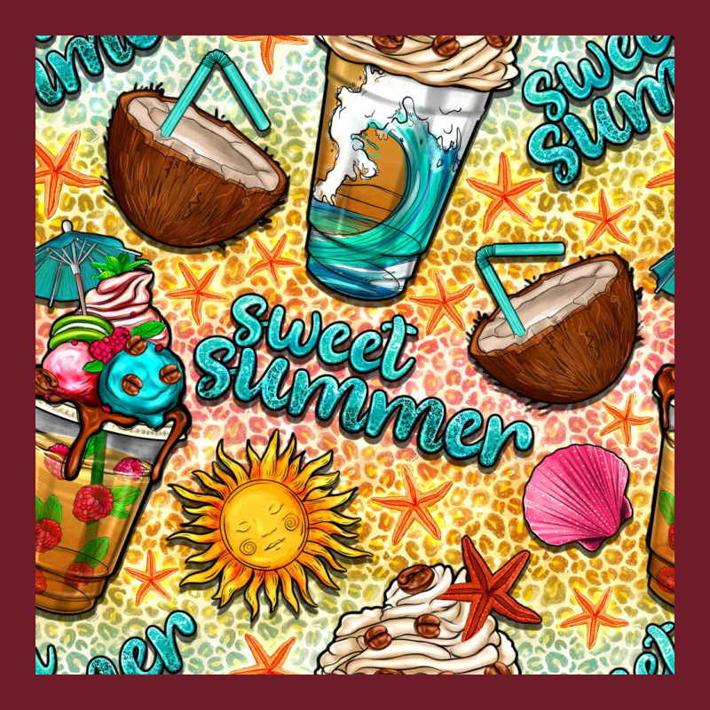 Sweet Summer Coffee Cups With Colorful Leopard And Sea Stars Seamless  Zipper Hoodie by BundleAndBundleShop | Teevron