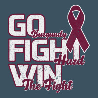 Go Burgundy Fifht Hard Win The Fight Urban Heavy Tee | Teevron