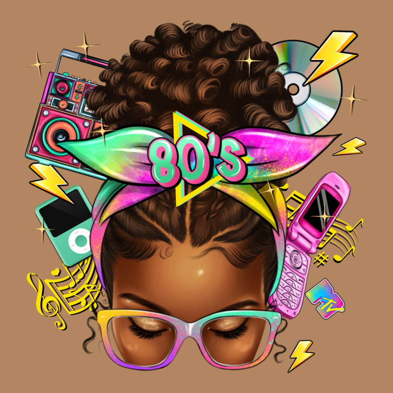 80's Babe Afro Messy Bun Long Sleeve Tee by texasbilliewilder | Teevron