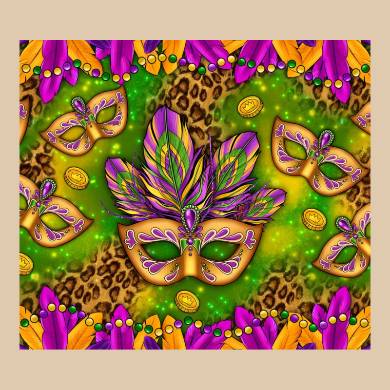 Mardi Gras Masks And Coins Tumbler Heavyweight Sweatshirt by HowdyJamesFarm | Teevron