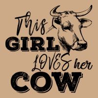 This Girl Loves Her Cow Vintage Hoodie | Teevron