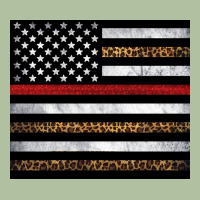 Thin Red Line American Flag Leopard Urban Hoodie | Teevron