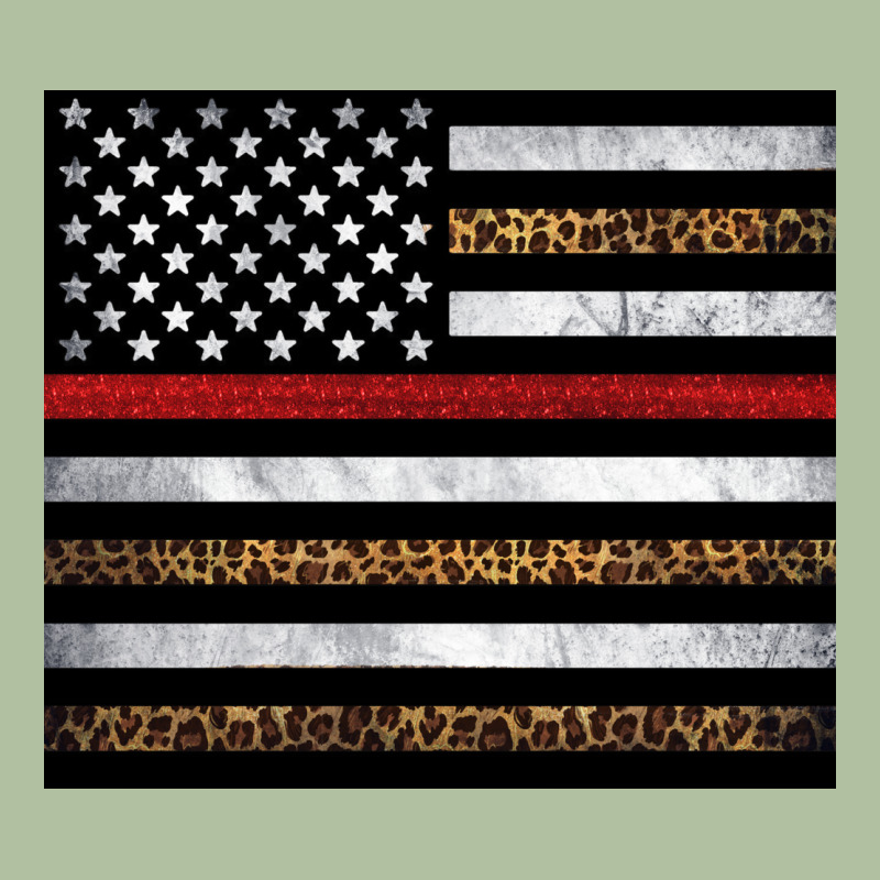 Thin Red Line American Flag Leopard Urban Hoodie by Artiststas | Teevron