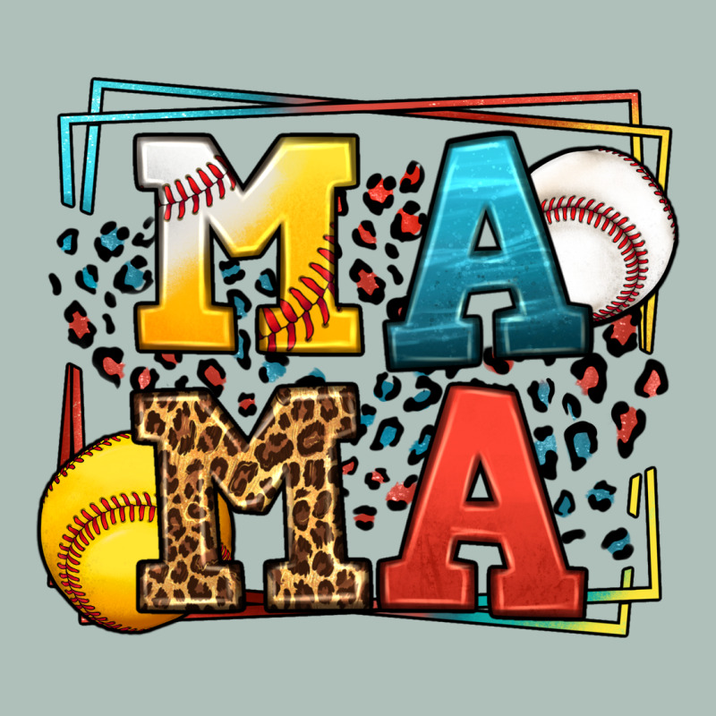 Leopard Softball And Baseball Mama Mother's Day Heavyweight Hoodie by LillyAllenDesigns | Teevron