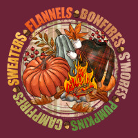 Bonfires Flannels Smores Campfires Pumpkin Long Sleeve Tee | Teevron