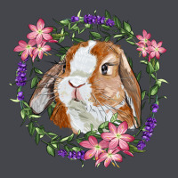 Bunny Face With Floral Wreath Classic Tee | Teevron