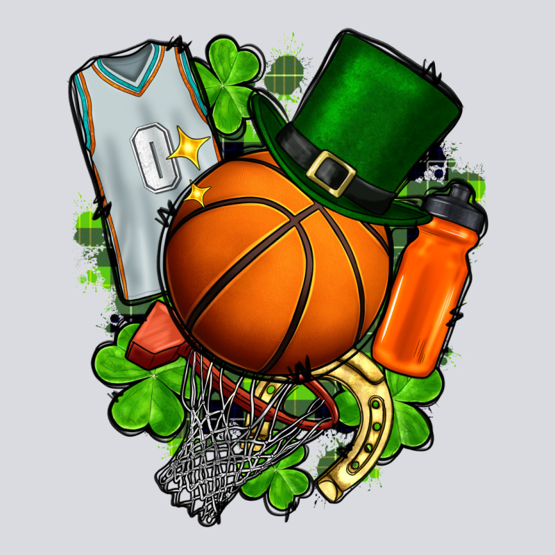 St. Patrick's Day Basketball Zipper Hoodie by FaDigitalArtStudio | Teevron