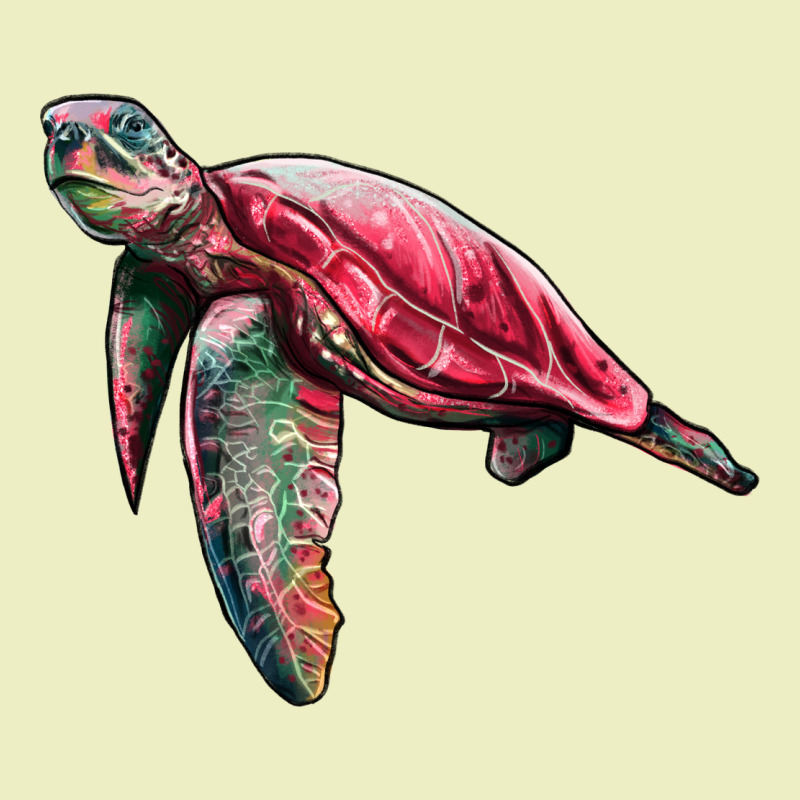 Sea Turtle Pink Glitter Urban Hoodie by Artiststas | Teevron