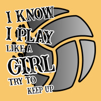 I Know I Play Like A Girl Try To Keep Up Volleyball Vintage Hoodie | Teevron
