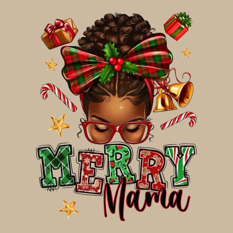 Merry Mama Afro Messy Bun Long Sleeve Tee by texasbilliewilder | Teevron