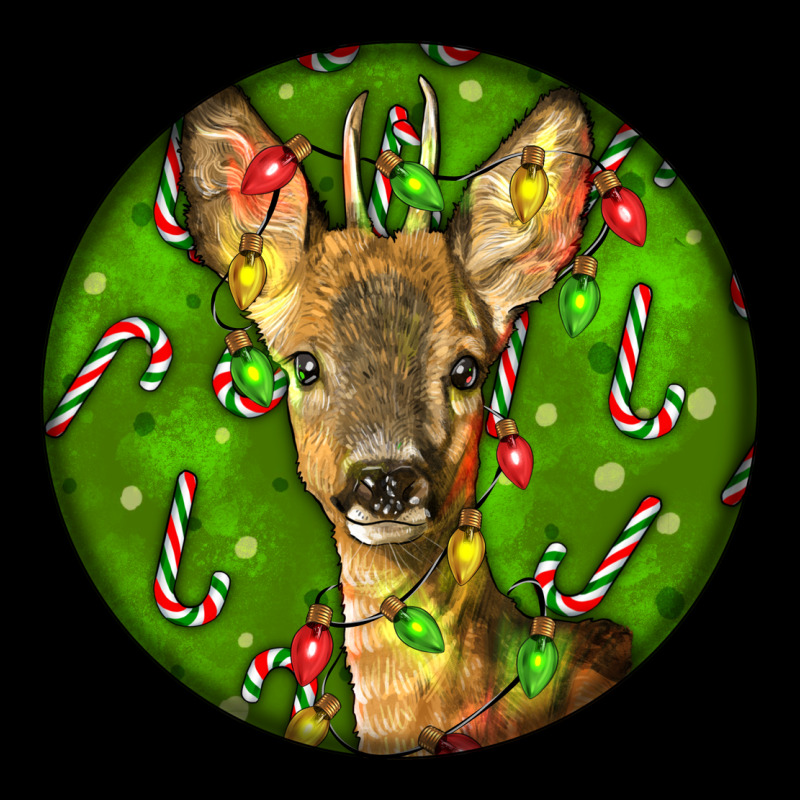 Red Brocket Deer Christmas Premium Sweatshirt by LillyAllenDesigns | Teevron