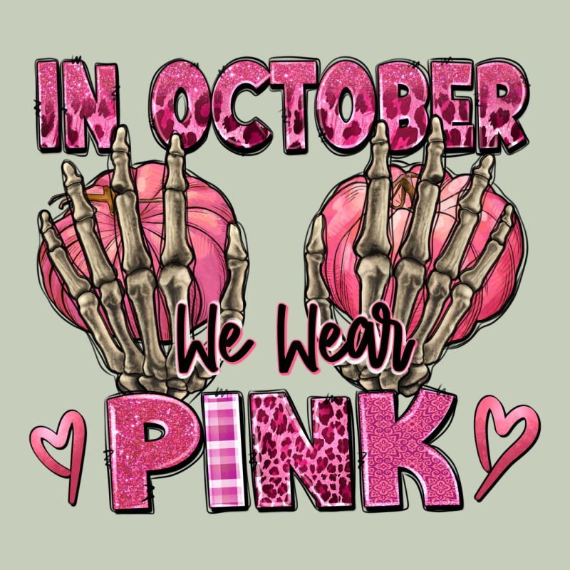 In October We Wear Pink Skeleton Long Sleeve Tee by texasbilliewilder | Teevron