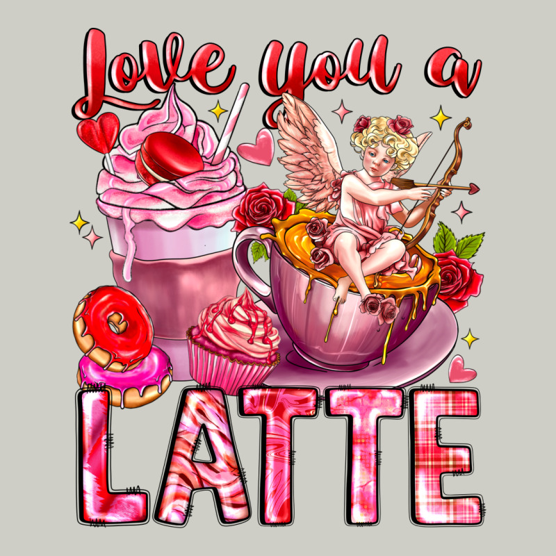 Love You Latte Valentine Cupid Heavyweight Hoodie by CowhideDigitalArt | Teevron