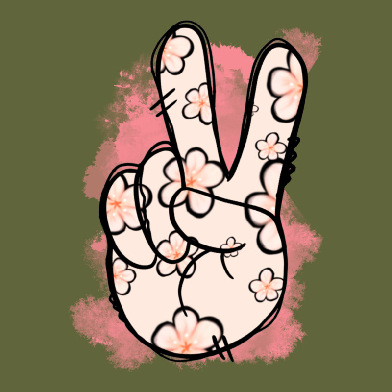 Floral Peace Sign Classic Tee by Jasminsmagicworld | Teevron