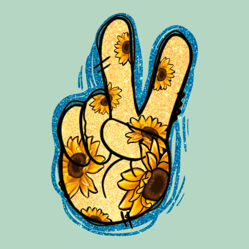 Yellow Glitter Sunflower Peace Sign Classic Tee by Jasminsmagicworld | Teevron