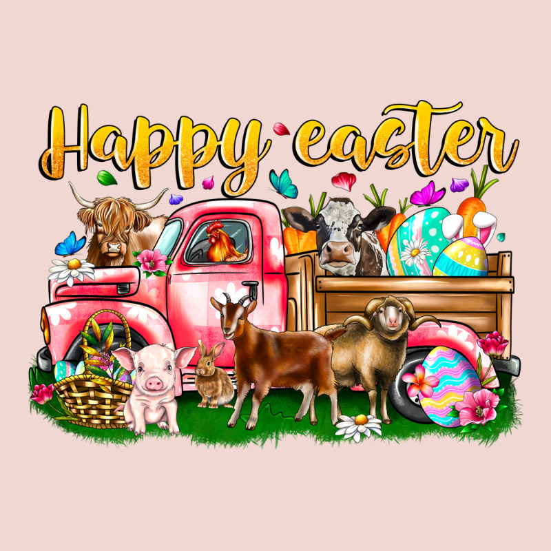 Happy Easter Animal Car Premium Sweatshirt by CowhideDigitalArt | Teevron